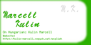 marcell kulin business card